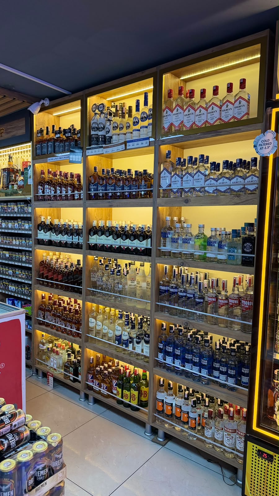 Bağcılar tekel bayii dış görünüm ve mağaza tabelası