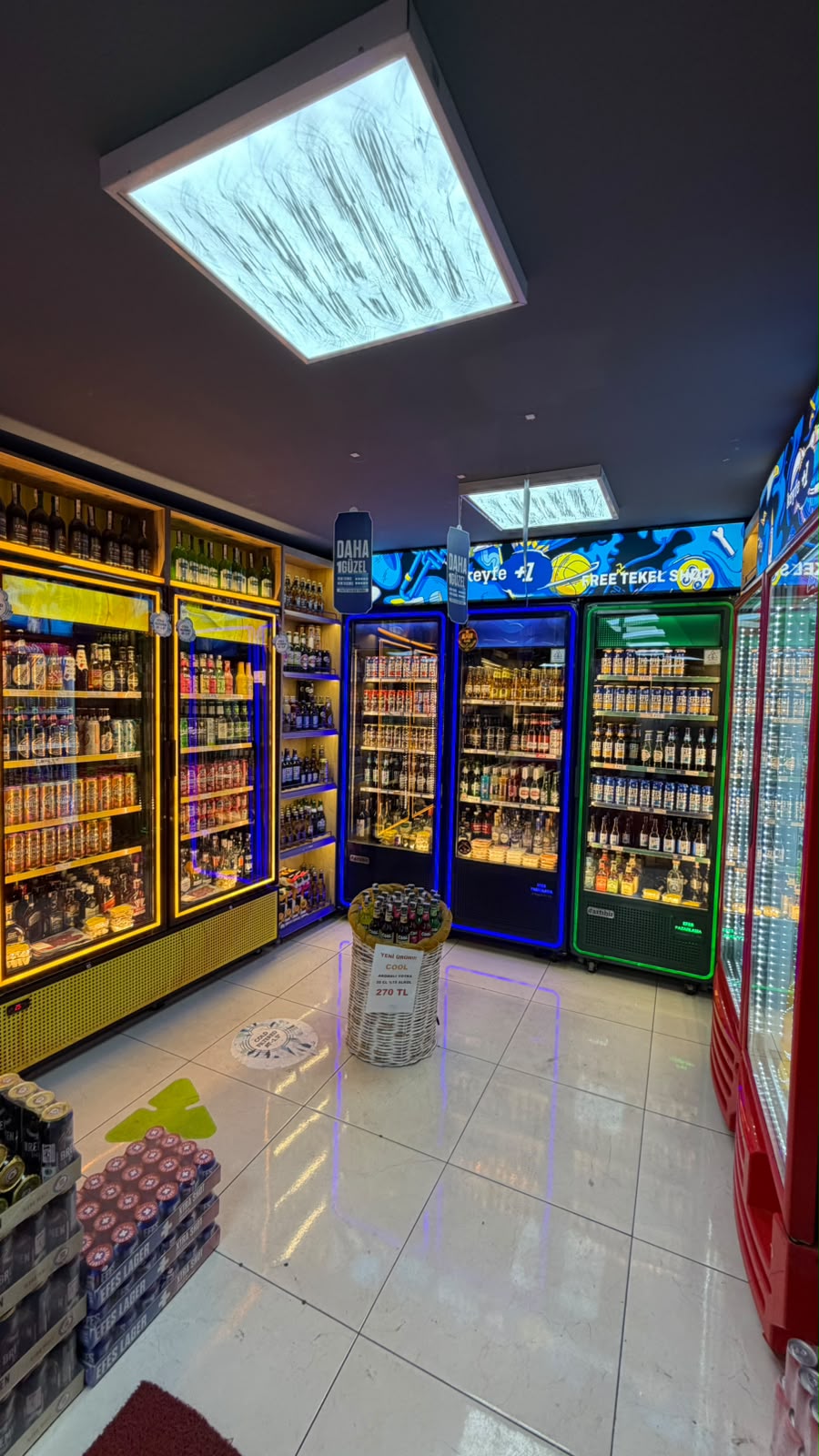 Free Tekel Shop soğuk içecek ve market ürünleri